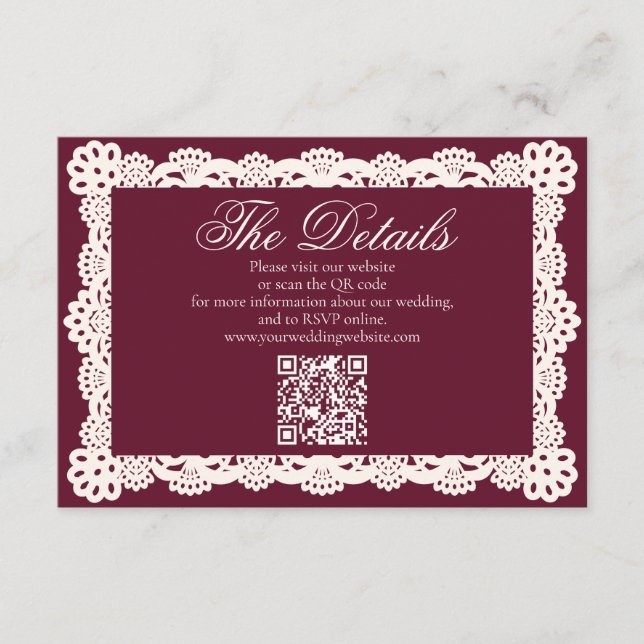 Vintage Elegant Burg Tilläggskort (Framsida)