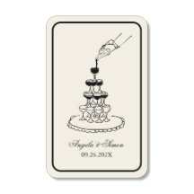 Vintage Elegant Champagne Torn Sketch
