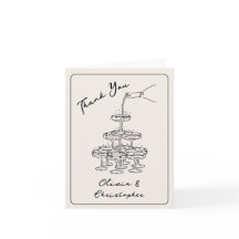 Vintage Elegant Champagne Torn Sketch Tacksamhetsk