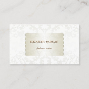 Vintage Elegant, Chic, Spets Visitkort