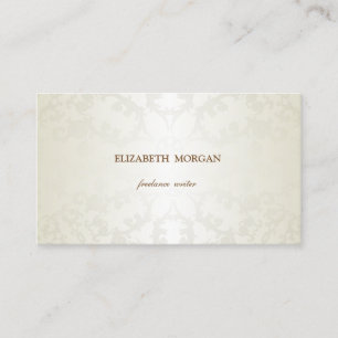 Vintage Elegant, Chic, Spetsarbeten Visitkort