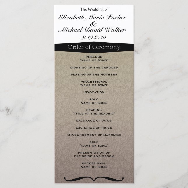 Vintage Elegant Classy Damask Program (Framsida)