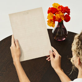 Vintage Elegant Gammal Papper inledande nodd Brev