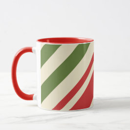 Vintage Elegant jul Candy cane Mugg