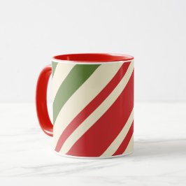 Vintage Elegant jul Candy cane Mugg