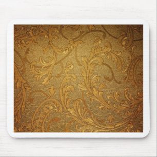 Vintage elegant, lantligt guld-, victorian, sammet musmatta