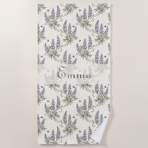Vintage Elegant Lupin & Bin Botaniskt Mönster –