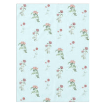 Vintage Elegant Pastel Blue Floral Pattern Spring