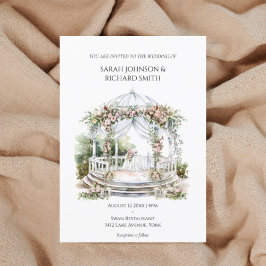 Vintage elegant - romantisk bröllopsinbjudan inbjudningar