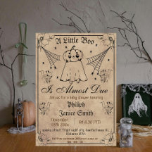 Vintage Elegant Spooky, Halloween Baby Shower