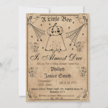 Vintage Elegant Spooky, Halloween Baby Shower