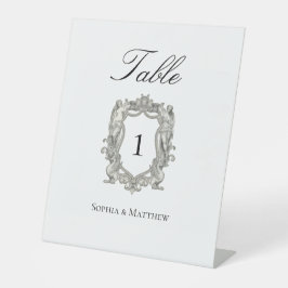 Vintage Elegant Wedding Table Number