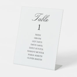 Vintage Elegant Wedding Table Number