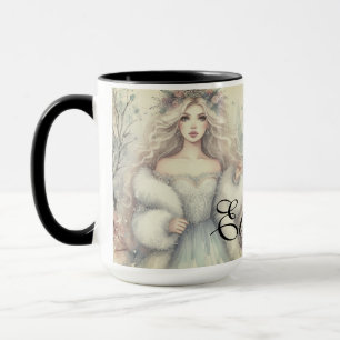 Vintage Elegant Winter Princess Fairytale Mugg