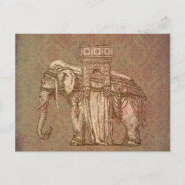 Vintage Elephant Bastille Vykort