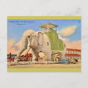 Vintage Elephant Hotel Vykort