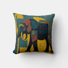 vintage elephant kudde