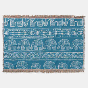 Vintage Elephant Ram Illustration Filt