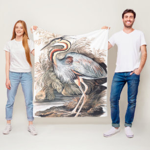 Vintage Elizabeth Gwillim Lila Heron Fleecefilt