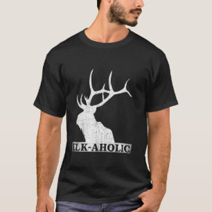 Vintage ElkaholFunny Elk Hunter Elk-alkoholdist T Shirt