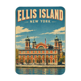 Vintage Ellis Island New York Respresent presentid Magnet