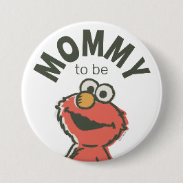 Vintage Elmo Baby Shower Mamma att vara Knapp