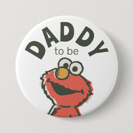 Vintage Elmo Baby Shower pappa ska vara Knapp