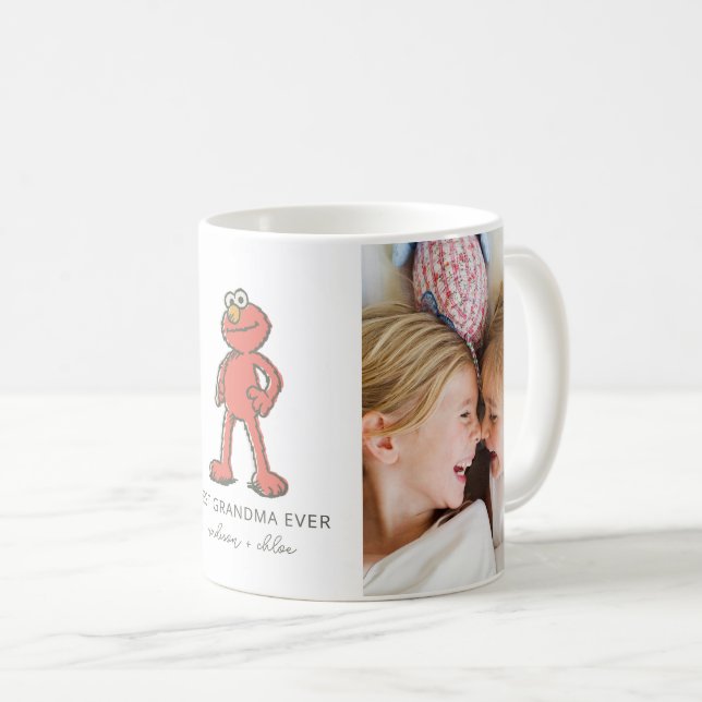 Vintage Elmo | Bästa farmor - Foto Kaffemugg (Framsida höger)