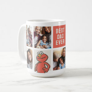 Vintage Elmo Bästa Pappa - Fotokollage Kaffemugg