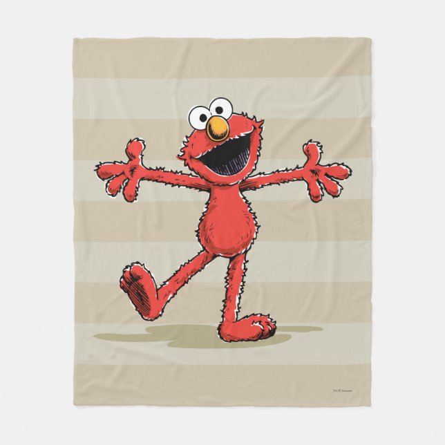 Vintage Elmo Fleecefilt (Framsidan)