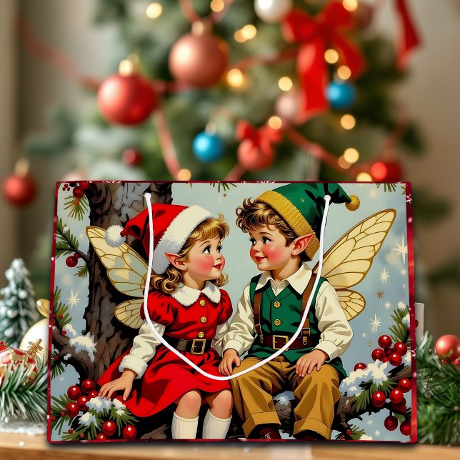 Vintage Elven Fairy Children Christmas  (Skapare uppladdad)