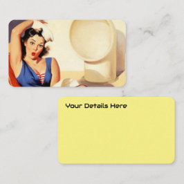 Vintage Elvgren Cruise Frakt Retro Pin Up Girl Visitkort