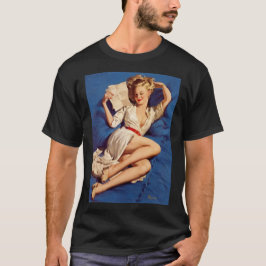 Vintage Elvgren Kärlek Brev Classic Pin Up Girl T Shirt