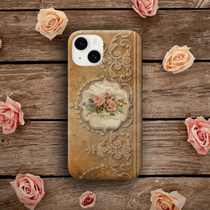 Vintage Embossed Guld Scrollwork och Ro Tough iPhone 6 Plus Fodral