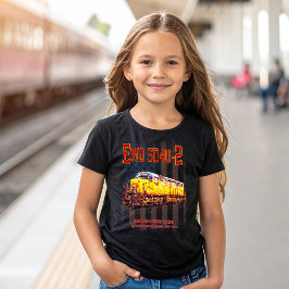 Vintage-EMD SD40-2 Diesel Locomotive American flag T Shirt