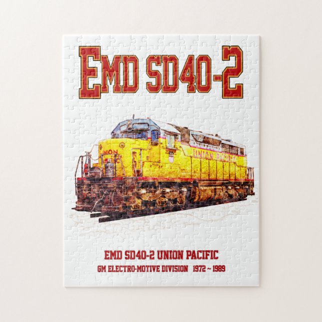 Vintage-EMD SD40-2-diesellok. Pussel (Vertikal)