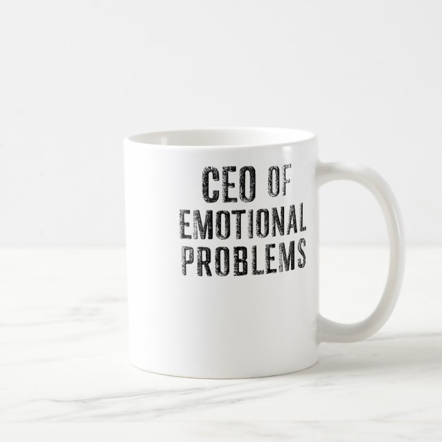 Vintage - Emotional Problems - märkning Kaffemugg (Höger)