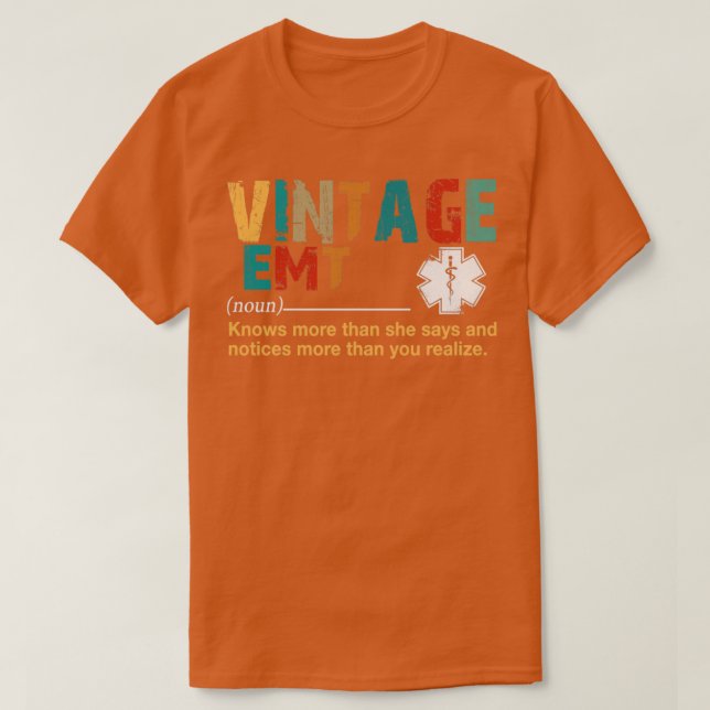 VINTAGE EMT T SHIRT (Design framsida)
