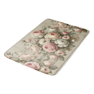 Vintage Engelska Ro Garden Cottagecore Decor Badrumsmatta