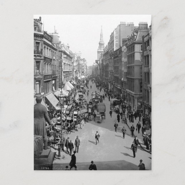 Vintage England, Cheapside, London Vykort (Framsida)