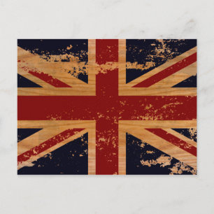Vintage England Flagga 2 Vykort