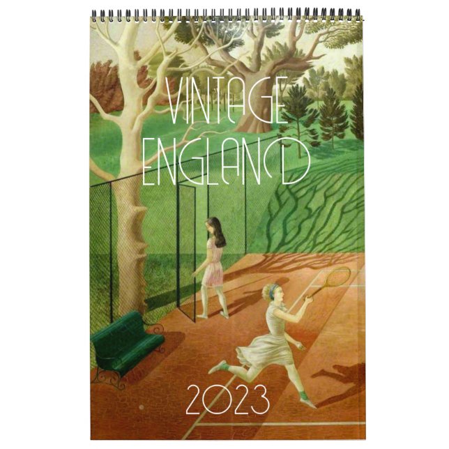 Vintage England liggande, Retro Kalender (Omslag)