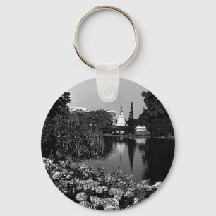 Vintage England London Buckingham St James Park Nyckelring