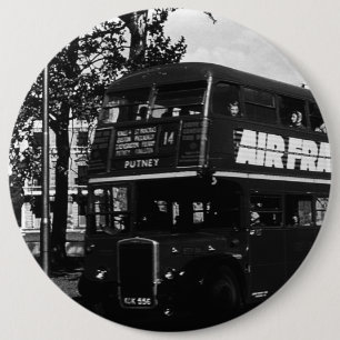 Vintage England London dubbla decker buss Knapp