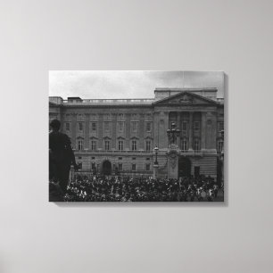Vintage England London Old Guard Buckingham Palace Canvastryck