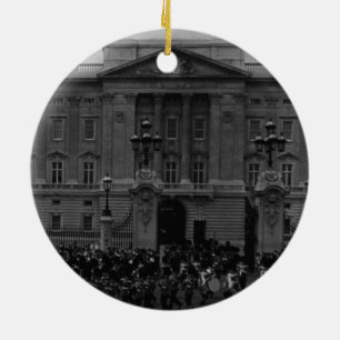 Vintage England London Old Guard Buckingham Palace Julgransprydnad Keramik