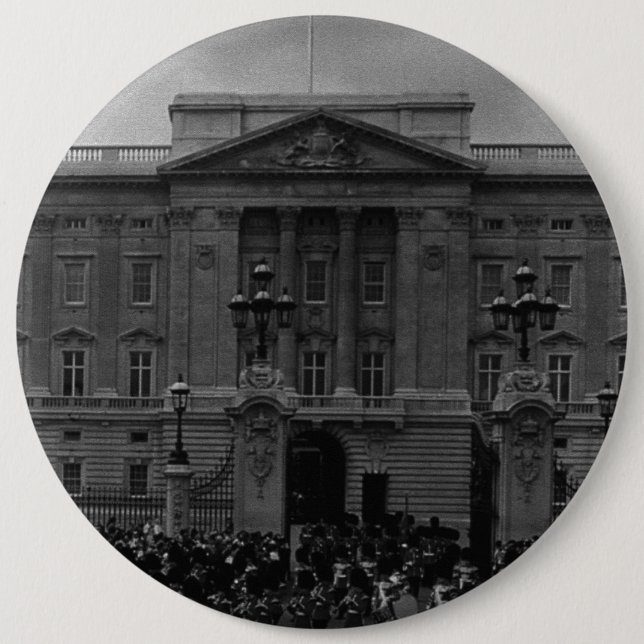 Vintage England London Old Guard Buckingham Palace Knapp (Framsida)