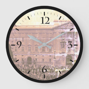 Vintage England London Old Guard Buckingham Palace Stor Klocka