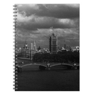 Vintage England London The River Thames 1970 Anteckningsbok Med Spiral