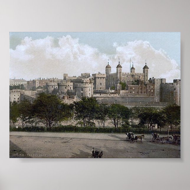 Vintage England London Torn 1890'S Poster (Framsidan)